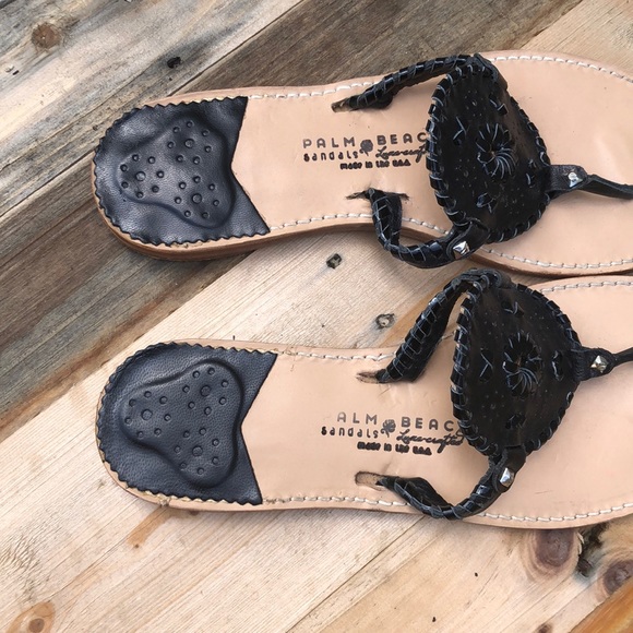 Palm Beach Sandals | Ocean Ave Black Sandals - Picture 3 of 9